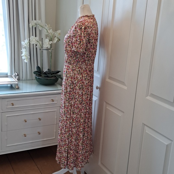 Boden Womens Rosanna Jersey Stretch Floral Print Cottagecore Midi Dress 6 - Picture 4 of 8